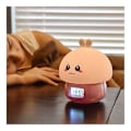 Miniatyrbillede 4 af 5: Baby natlampe vækkeur sengelampe USB vækkeur silikone klap lys pink