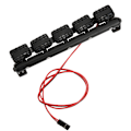 Miniatyrbild 4 av 8: RC-bilens tak-LED-ljus fjärrkontroll biltillbehör passar för 1/10 RC Crawler TRX4/90046/90047/D90/D1105-lampor