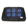 Pikkukuva 4 / 8: Nuoxi for H9 Notebook Cooler lämmönpoistotietokonealusta, jossa 2400 RPM kuparikelamoottori