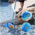 Miniatyrbillede 8 af 8: Pool-landingsnet med teleskopstang til svømmebassinet Skummernet bladrenet net til swimmingpoolspa