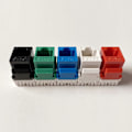 Miniatyrbilde 3 av 5: 5 stk. Rj45 Cat6 Keystone Jack Innsetting, Punch Down Keystone Jack Adapter, Hvit
