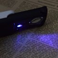 Miniatyrbillede 3 af 5: Sort Juveler Loupe 2-pak - 30x 60x 90x Forstørrelse med UV & LED Lys til Ædelstene, Smykker, Mønter, Frimærker osv.