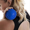 Miniatyrbild 3 av 5: 9 cm mjuk massageboll x 1 (blå) - triggerpunktsreflex tryckavlastning