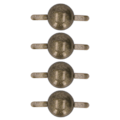 Miniatyrbillede 7 af 8: 200 stk. dekorative metalnitter trim elektroplettering behandling burr fri slidstærk DIY fremstilling søm hardware til tasker SP15 004