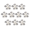 Miniatyrbild 2 av 5: 10 Stycken Pärl Strass Blomma Platt Baksida Knappar Utsmyckningar DIY Hantverk