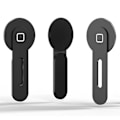 Miniatyrbillede 7 af 8: Magnetisk bærbar telefonholder til IOS Phone 12 13 Stærk magnetisk kraft Aluminiumlegering Bærbar sidetelefonholder Sort