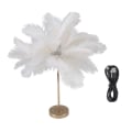 Miniatyrbilde 1 av 8: Fjær Bordlampe Touch Switch USB Struts Fjær Lampe 3 Farger dimming Skrivebordslampe med gull metall base 30 stk fjær