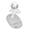 Miniatyrbild 5 av 8: Mobiltelefonhållare Astronautform Utsökt Vacker Miljövänlig Fäste PrydnadSilver Astronaut Kick