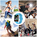 Miniatyrbilde 8 av 8: Smart Watch Replacement Bands Smart Watch Myk silikonrem for FIT2 Sky Blue