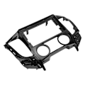 Miniatyrbillede 8 af 8: 2DIN bilradio fascia navigationspanel trim udskiftning til Mitsubishi L200 Triton 2015‑2019 manuel AC