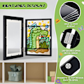 Miniatyrbillede 2 af 4: Enkelt 21x30 cm / A4 Moderne Natur MDF-ramme med akrylglas
