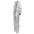 Miniatyrbillede 2 af 3: Astronaut Cosplay Jumpsuit - Mænds og kvinders Halloween-kostume - Voksen astronautdragt - Zh5-2 M sølv
