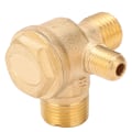 Miniatyrbillede 7 af 8: Kontraventil Messing Material Trådforbindelse Luftkompressor Pumpe Tilbehør 1/2x3/8x10
