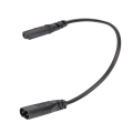 Miniatyrbillede 7 af 8: IEC320 C8 til IEC320 C7 Forlængerledning Strømadapter til Laptop Lydbokse LCD-skærme Printere 0,3 m/1,0 fod