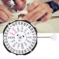 Pikkukuva 4 / 8: SL28 Three Hands Quartz Movement Date Watch Rannekellon korjaustarvike (kaksoiskalenteri)