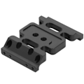 Miniatyrbillede 4 af 8: 313mm Akselafstand Gearkasse Chassis Ramme Opgradering Tilbehør til 1/10 RC Bil ModelSort