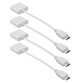 Miniatyrbillede 6 af 8: 4 stk. HDMI han til VGA hun adapterkabel 1080P video high definition bærbar konverter
