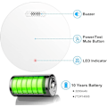 Miniatyrbilde 4 av 5: WiFi-røykvarsler med batteri Smart trådløs brannalarm med testalarm for brannvarsling 1 stk