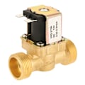 Miniatyrbillede 1 af 8: 1 stk DC12V G3/4 Normalt Lukket Messing Elektrisk Magnetventil til Vand
