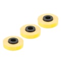 Miniatyrbillede 4 af 8: 3 ruller etiketmaskintape, hver 26,2 fod lang, 9 mm bred, rivefast PET-etiketmaskintape-refill til MAX LM 370 380 390 gul