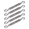 Miniatyrbillede 5 af 8: 5 stk. spændespænde krog og krog wire Rope Tension 304 rustfrit stål skærm sejl hardwareM4