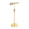 Miniatyrbilde 2 av 8: Miniatyr mikrofon Justerbar Mini mikrofon Modell Mini musikkinstrument med dekorasjonsoppbevaringsboks Gull