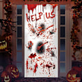 Miniatyrbilde 2 av 4: Halloween Zombie Håndavtrykk Vindu Dør Dekorasjoner Sett - 6 stk