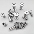 Miniatyrbillede 2 af 5: 20 stk. Skrue Stolpe Passer kompatibel 5/16 tommer (8 mm) Hul Dia Han M6X20 mm Hun M6X18 mm Bæltespænde Bindebolte Læder Fastgørelse-B13
