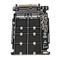 Miniatyrbillede 4 af 8: NVME U.2 til Combo NGFF M.2 SATA PCIe SSD-adapter 40 Gbps stabil drift SFF8639 SSD-adapter til bundkort
