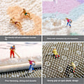 Miniatyrbillede 4 af 5: Sengekant Tæppe Dekor Anti-Slip Gulvmåtte D