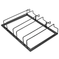 Miniatyrbillede 5 af 8: Metal Jern Vinskab Hylde Køkken Spisestue Bar Kopholder Hanger Hylde