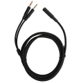 Miniatyrbilde 4 av 8: 2-i-1 adapterhodetelefon lydkabel passer til Kingston HyperX Cloud Stinger/Cloud Mix/Cloud Alpha