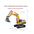 Miniatyrbild 3 av 7: Flexibel arm RC grävmaskin leksak med tjockare spår - Simulerade barn konstruktion leksaker för utomhuslek