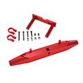 Pikkukuva 8 / 8: 1/10 RC-auton takapuskuri alumiiniseos RC-ryömintäauton puskuri ulkokäyttöön SCX10 90046 90047 punainen