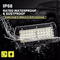 Miniatyrbilde 4 av 5: 1 stk. LED Arbeidslys 7' Bil LED Projektor Vanntett Spot Flood Tåkelys LED Arbeidslys for Bil Lastebil Traktor SUV Båt