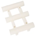 Miniatyrbillede 5 af 8: Stang Opbevaringsholder Væg Sidemonteret 3 Rør Fiskestang Stativ Tykker Plast Stang StandHvid