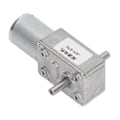 Pikkukuva 4 / 5: Vaihdemoottori 12mm kaksoisakseli itselukittuva palautuva kierukkavaihde nopeuden vähennysmoottori kiinnitysalustalla DC12V 10RPM