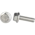 Miniatyrbillede 4 af 5: M10 x 25mm Flanged Sekskantbolte Flange Sekskantskruer, Rustfrit Stål A2, DIN 6921, 6 STK
