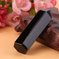 Miniatyrbillede 6 af 8: 1 stk Naturlig Sort Obsidian Krystalsten Point Healing Sekskantet tryllestavsøjle