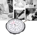 Miniatyrbilde 6 av 8: SL28 Three Hands Quartz Movement Date Watch Armbåndsur Reparasjonstilbehør (dobbel kalender)