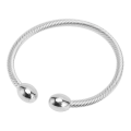 Miniatyrbilde 4 av 8: Kvinner Magnetisk Helbredende Armbånd Kroppsforming Trøtthetslindring Reduser Smerte Twill Gravering Magnet Armbånd Sølv