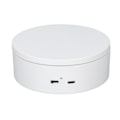 Miniatyrbild 3 av 8: Vit automatisk 360° roterande display-snurrplatta 3KG lastbärande elektrisk display-snurrplatta stativ för butik diameter 13cm/5in