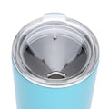 Miniatyrbilde 7 av 8: 20oz Reisekrus i rustfritt stål med lokk for kaffe, te, drikkevarer, varme eller kalde drikker, lyseblå