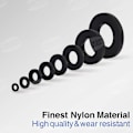 Miniatyrbilde 2 av 4: Svarte Plastskiver, Mekanisk Skive, Skivesortiment M2 M2.5 M3 M4 M5 M6