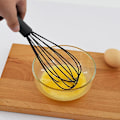 Miniatyrbillede 3 af 5: Varmebestandig silikone- og rustfrit stålpiskerisæt med non-stick belægning - Ideelt til at blande, piske og slå