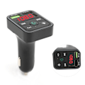 Miniatyrbillede 5 af 8: 12V/24V Bluetooth 5.0 FM-sender MP3-afspiller Telefonoplader med farverige atmosfærelys