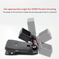 Miniatyrbillede 7 af 8: Roterende Rygsæk Clip Kompatibel med DJI OSMO Pocket 2 Bærbar Action Kamera Stabilisator