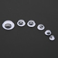 Miniatyrbillede 5 af 8: 800 STK 4 / 5 / 6 / 7 / 8 / 10 / 12 mm Plastlegetøjsøjne Sort og hvid Bevægelig øjeæble gør-det-selv-tilbehør