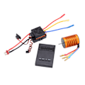 Miniatyrbillede 3 af 8: F540 4370KV børsteløs motorsæt med vandtæt 60A ESC og programmeringskort til 1/10 RC-bil