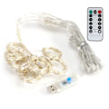 Miniatyrbild 1 av 8: 3x2m USB-fjärrkontroll 200LED Chip Curtain String Lights med 8 belysningslägen Heminredning